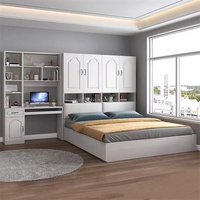Lit superposé en bois moderne de nouvelle conception avec rangement pour chambre d'enfant, taille complète, meubles pour la maison, l'appartement et l'école