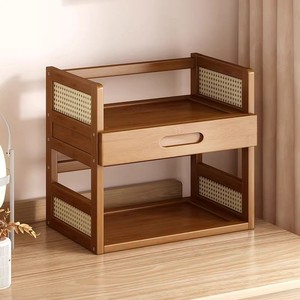 Étagère de bureau, support de rangement, organisateur d'ordinateur de bureau, étagère simple à plusieurs niveaux, rangement de livres pour la maison - Product Image 2