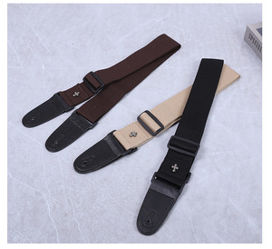 Correa de Guitarra Ajustable Cruzada, Diseño Personalizado, Patrón Elegante, Correa de Algodón para Bajo, para Guitarra Eléctrica, Acústica, Ukelele y Bajo - Product Image 6