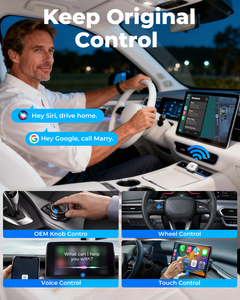 Dongle Mini USB Plug & Play pour mise à niveau CarPlay sans fil et Android Auto pour <span class=keywords><strong>iPhone</strong></span> avec connexion automatique rapide et stable, ajustement universel - Product Image 3