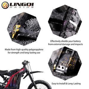 Cache-batterie <span class=keywords><strong>de</strong></span> moto LINGQI RACING en carbone, protection <span class=keywords><strong>de</strong></span> remplacement pour moto tout-terrain Light Bee Dirt Pit Bike - Product Image 3