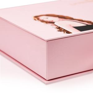 Commercio all'ingrosso Logo Personalizzato di Lusso estensione dei capelli bundle regalo Scatola di Imballaggio rosa Magnetica parrucca di Cartone di Carta scatola di immagazzinaggio - Product Image 6