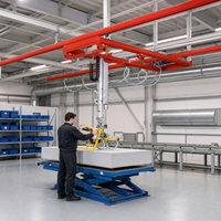 Système de rail de grue KBK 1000 kg en acier Q355B monobloc sans soudure avec roues en nylon de qualité supérieure, compatibilité universelle CE ISO
