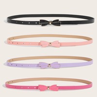 Ceinture de mode pour femme en cuir verni rétro avec bouton-pression en alliage, chaîne dorée colorée fine, style chic pour jeans, robes et soirées, tendance pour jeunes filles