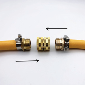 Connecteur de tuyau d'arrosage en laiton, fileté femelle 3/4 pouce, durable pour l'alimentation en eau des tuyaux en vrac - Product Image 2