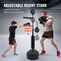 Cible de boxe Cobra Bag, bâton rotatif vertical réglable en polyuréthane, pour entraînement à domicile avec ballon de boxe