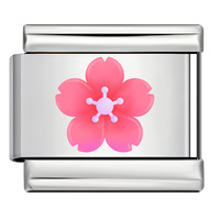 Bracelet modulaire italien en acier inoxydable 316L avec breloques détachables motif floral et emoji, bijoux de mode DIY, vente en gros