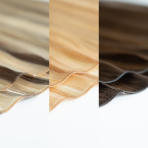 Nouvelles extensions de cheveux Genius Weft, haute qualité, très vendues, Qingdao <span class=keywords><strong>Haohao</strong></span>, cheveux humains doublement tirés, cheveux vierges, toutes les couleurs - Product Image 1