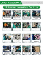 Vis moletées à tête plate en acier inoxydable DIN 653 M2 M3 M4 M5 personnalisées pour l'assemblage de boîtiers d'ordinateurs