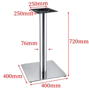 Moderno tavolo da pranzo di lusso basi <span class=keywords><strong>in</strong></span> argento nero cromato oro ghisa per Bar ristorante cucina gambe <span class=keywords><strong>in</strong></span> acciaio inox - Product Image 6