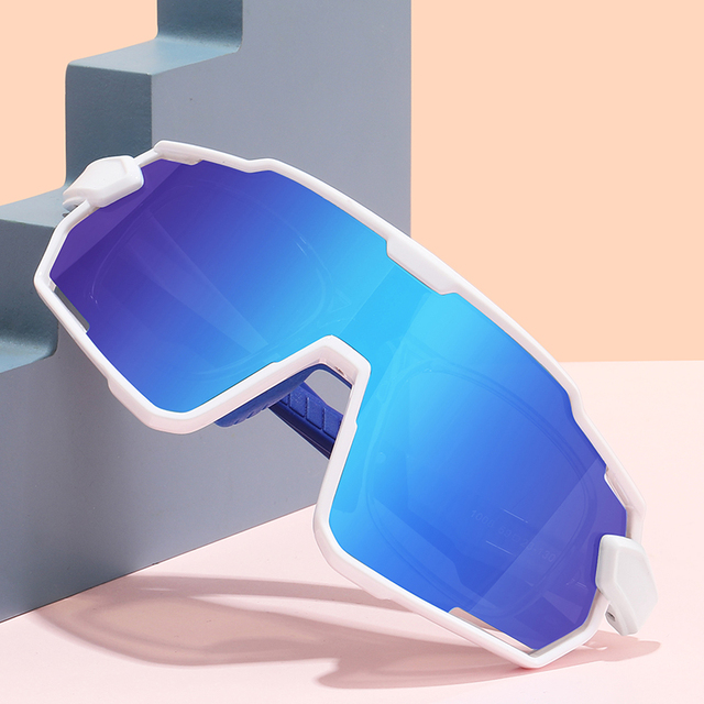 5-13 Years Old Kids Plastic Big Frame Polarized UV400 Baseball Sports Cycling Youth Sunglasses