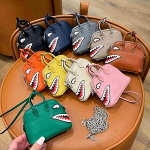 High-End Car Decoration <b>Mini</b> Shark Pendant New Red Envelope Imitation Leather Chain Bag's Pendant PU Leather Material - Product Image 1
