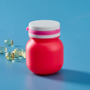 Vide Rond 120cc Mini Mignon Personnalisé Rouge Comprimé Supplément Bouteilles HDPE Tablette <span class=keywords><strong>Recyclable</strong></span> Soins <span class=keywords><strong>de</strong></span> Santé Pilule <span class=keywords><strong>Capsule</strong></span> Conteneurs - Product Image 5