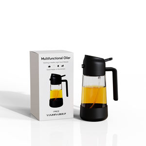 Botella de Vidrio 2 en 1 para Rociar Aceite con Soporte de Silicona, 470 ml, Rociador de Aceite para Cocinar, Autoaplicable, Sostenible y Saludable - Product Image 5