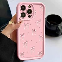 Nouvelles Coques de Téléphone Antichoc de Luxe avec Nœud Papillon pour iPhone 17 Air 16 15 Plus Pro Max 14 13 12 11 X – Housse de Protection Personnalisable avec Logo