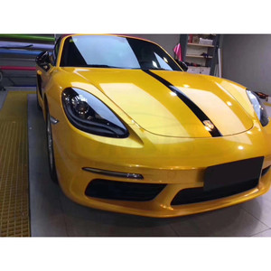 Rollos de Vinilo para Envoltura de Vehículos, 1.52m X 17m, PVC, Cristal, Metalizado, Brillante, para Carrocería, Color Dorado Cromado - Product Image 3