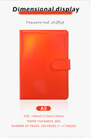 Carnet A5 Journal en cuir à couverture souple personnalisable avec planificateur à couverture rigide et couverture en PU doublée