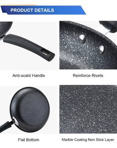Sartén Antiadherente de Hierro Fundido con Revestimiento de Mármol, de 24/26/28/30 cm, Económica, para Cocinar y Freír, Juego de Sartenes, Malasia, Murah - Product Image 2