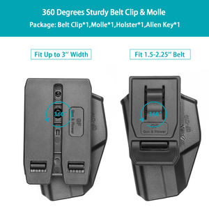 बंदूक और फूल स्तर द्वितीय प्रतिधारण OWB बहुलक बंदूक पिस्तौलदान - Product Image 3