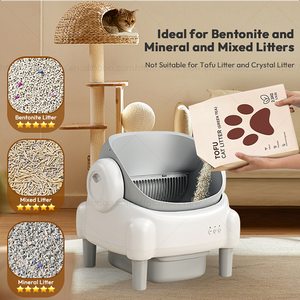 Litière automatique intelligente autonettoyante Elecpet 2025 avec application, contrôle électrique des odeurs, faible bruit pour chats, usage domestique - Product Image 6