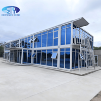 Maison mobile modulaire de luxe de 20 pieds en panneaux sandwich, conteneur extérieur pour hôtels, bureaux et petits espaces de vie