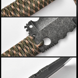 มีดต่อสู้คุณภาพสูงทำจากเหล็กกล้าไร้สนิม ใบมีดตรง ปรับแต่งได้สำหรับงาน DIY และ OEM - Product Image 2