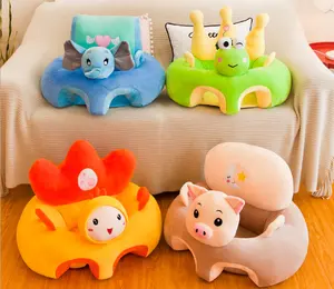 Renkli özel yapım peluş bebek besleme kanepe domuz oyuncak/dolması bebek hediye öğrenmek koltuk desteği çocuk kanepe/bebek oturma sandalye kanepe