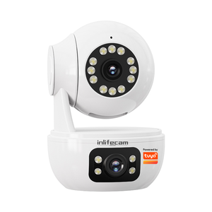 Inlifecam 3.0MP + 3.0MP tuya ứng dụng thông minh Ống kính kép <span class=keywords><strong>Wifi</strong></span> Pan Tilt PTZ <span class=keywords><strong>camera</strong></span> <span class=keywords><strong>ip</strong></span> trong nhà đủ màu đêm màn hình bé <span class=keywords><strong>Camera</strong></span> Gia Đình - Product Image 1