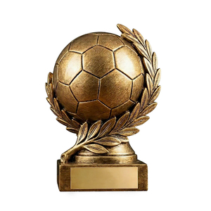Fabricant <span class=keywords><strong>de</strong></span> trophées en résine dorée personnalisés, coupe <span class=keywords><strong>de</strong></span> football dorée, souvenirs pour les tournois sportifs scolaires, cadeaux personnalisés - Product Image 4