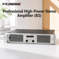 Amplificateur de puissance stéréo professionnel à haut rendement 8 ohms pour montage en rack, pour scène, DJ, KTV, système audio domestique, enceintes