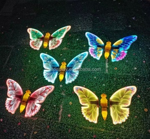 IP65 64cm 74cm 93cm 100cm LED Dynamisches Schmetterlings-Motiv-Licht für Außenbereich, Weihnachtsbeleuchtung für Hochzeits-Wanddekorationen - Product Image 2