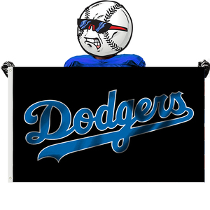 Drapeaux de l'équipe des Dodgers de <span class=keywords><strong>Los</strong></span> <span class=keywords><strong>Angeles</strong></span> de baseball personnalisés de haute qualité 3x5 pieds - Product Image 1