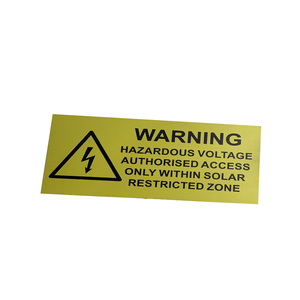 Cartello di <span class=keywords><strong>Pericolo</strong></span> Personalizzato di Alta Qualità in Plastica e Metallo - Product Image 4