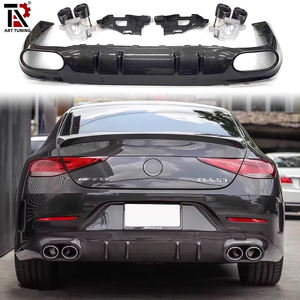 Kit Carrozzeria Modificato in Fibra di Carbonio Stile AMG per Nuova <span class=keywords><strong>Mercedes</strong></span> CLS300 CLS350 W257, Labbro Posteriore con Terminali di Scarico Quadrupli CLS53 - Product Image 3