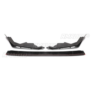 Civic Front Bumper Lip Matte <b>Black</b> MUGEN Style Front Bumper <b>Apron</b> Body Kit for Honda Civic 11th Gen 2021-2024 Car Accessories - Product Image 4