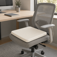Coussin de siège carré Zenmoon en latex pour chaise de bureau, design moderne et minimaliste, lavable, pour une assise prolongée
