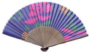 Éventail pliable en bambou rétro personnalisé, imprimé et peint, décoration de mariage, cadeau d'anniversaire - Product Image 3