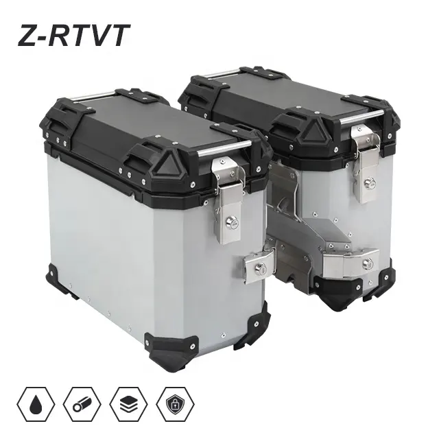 motorcycle side box Maxi-Scooter motor X-size motorbike trunk aluminium alloy exhausted case baggage luggage accessories parts