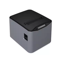 Printer Desktop POS garis langsung multibahasa 80mm pencetak termal pemotong otomatis konektivitas USB untuk IOS