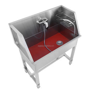 Baignoire et station de lavage multifonctionnelles en acier inoxydable pour toilettage des chiens - Product Image 3