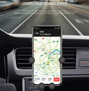 Évents de voiture support de téléphone de Navigation Mobile Installation facile évents de voiture Rotation à 360 degrés Mini support