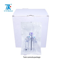 Cannule optique manuelle à haute transparence en PC, 12 mm, 100 mm, trocar à ballon jetable pour endoscopie