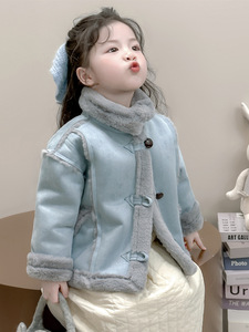 Cappotto per Bambine Autunno e Inverno 2025 Nuovo Stile alla Moda Ispessito NavyTop Casual <span class=keywords><strong>Abbigliamento</strong></span> <span class=keywords><strong>Invernale</strong></span> per Bambine - Product Image 6