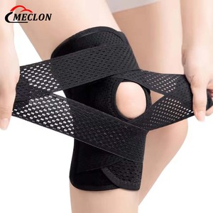 Genouillère de soutien latéral personnalisée respirante et réglable pour déchirure méniscale, douleurs au genou, arthrite et récupération après blessures - Product Image 1