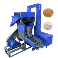 Machine à décortiquer le riz électrique 500-600 kg/h avec élévateur automatique et tamis vibrant