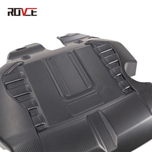 Couvercle de moteur en Fiber de carbone adapté pour Land Rover Range Rover Sport 2014-2022 sans Logo couvercle de capot moteur noir mat - Product Image 3