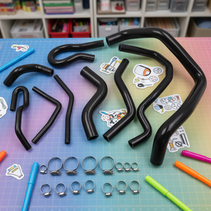 Kit de tuyaux de radiateur automobile OEM personnalisé, tuyau en silicone tressé pour <span class=keywords><strong>refroidissement</strong></span> EV, pour Subaru, Honda Civic, BMW, Volvo, <span class=keywords><strong>moto</strong></span> - Product Image 1