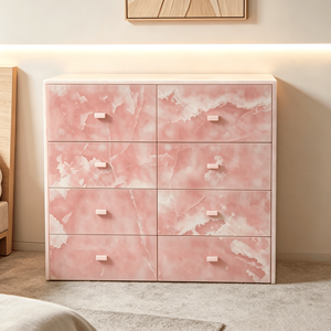 Aparador de Ónix Rosa Natural de Lujo, Mueble Buffet con 8 Cajones, Gran Capacidad de Almacenamiento, <span class=keywords><strong>para</strong></span> <span class=keywords><strong>Comedor</strong></span> Moderno, Directo de Fábrica - Product Image 1