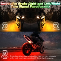Kit de 8 bandes lumineuses LED pour moto, avec application de contrôle à distance, lumières de moto 5050SMD 12V, vente en gros et au détail
