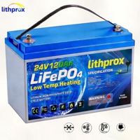 Baterai Industri LFP 24V 120AH Heavy Duty LiFePO4 untuk Peralatan Dermaga Pemuatan, Bersertifikasi RoHS CE UN38.3 FCC, Solusi OEM ODM